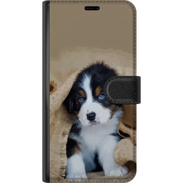 Kompatibel Tegnebogsetui til Samsung Galaxy A12 Hundebarn
