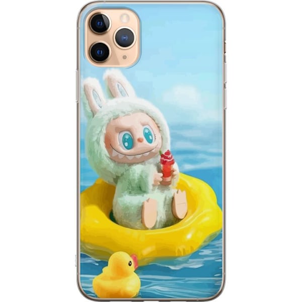Apple iPhone 11 Pro Max Genomskinligt Skal Labubu Stripe Attac