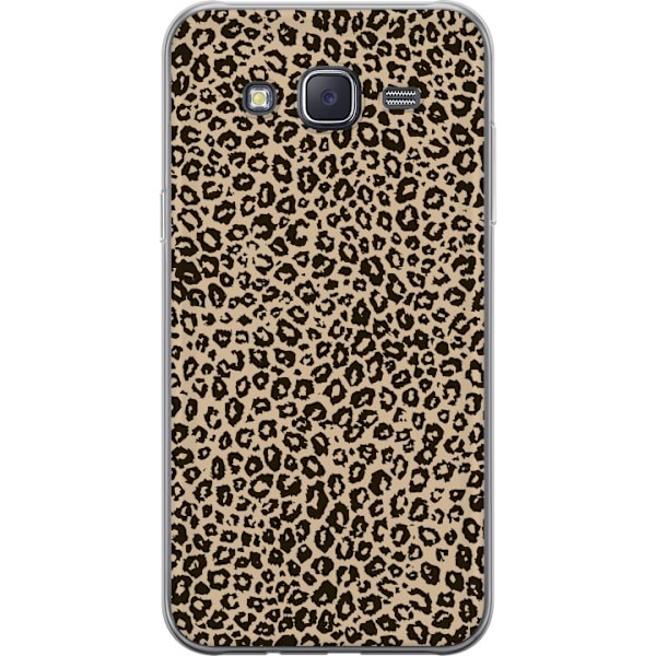 Samsung Galaxy J5 Gennemsigtig cover Leopard Mønster