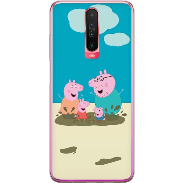 Xiaomi Redmi K30 Läpinäkyvä kuori Greta Possu Perhe Jori Mu