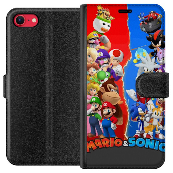 Apple iPhone SE (2022) Plånboksfodral Super Mario