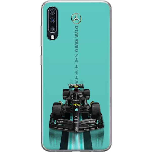 Samsung Galaxy A70 Läpinäkyvä kuori Mercedes F1