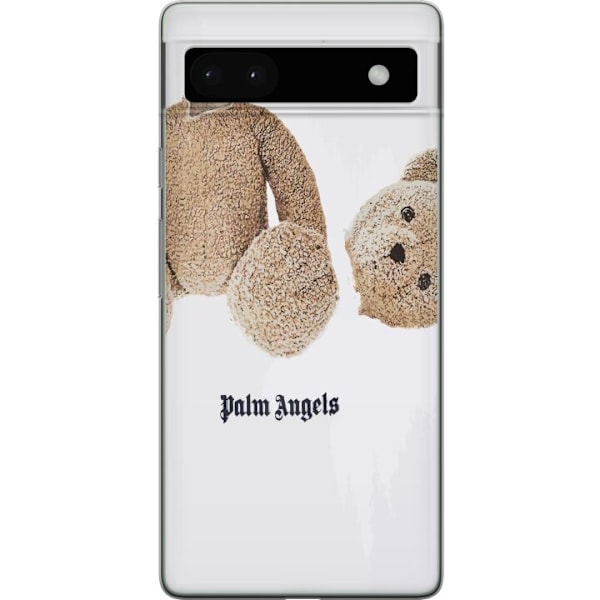 Google Pixel 6a Läpinäkyvä kuori Palm Angels Teddy