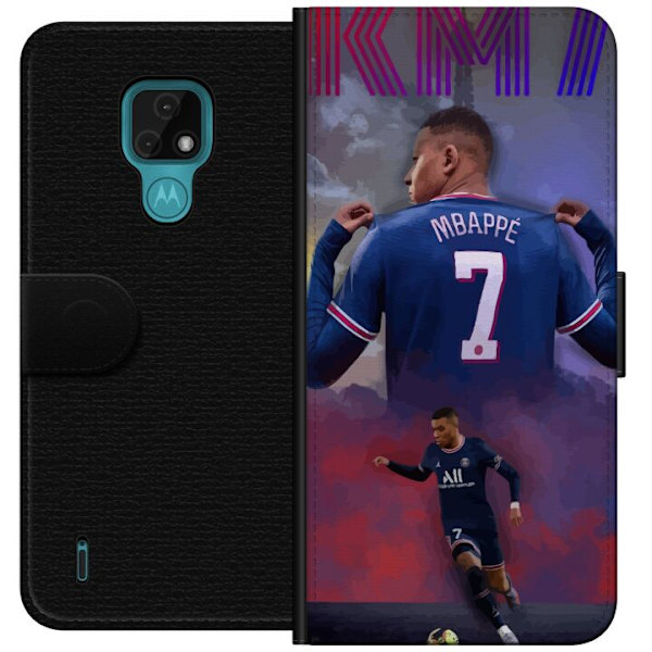 Motorola Moto E7 Lompakkokotelo MAP Jalkapallo Design Graafinen Kuviointi Moderni Urheiluaihe Trendikäs Jalkapallo Suosittu Graafinen Tyyli Motiivi