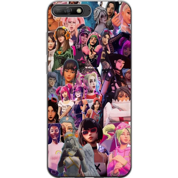 Huawei Y6 (2018) Gennemsigtig cover Harley Quinn