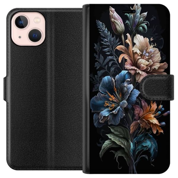 Kompatibelt Plånboksfodral till Apple iPhone 13 mini Blommor