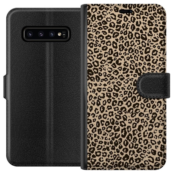 Samsung Galaxy S10 Lommeboketui Leopardskisse