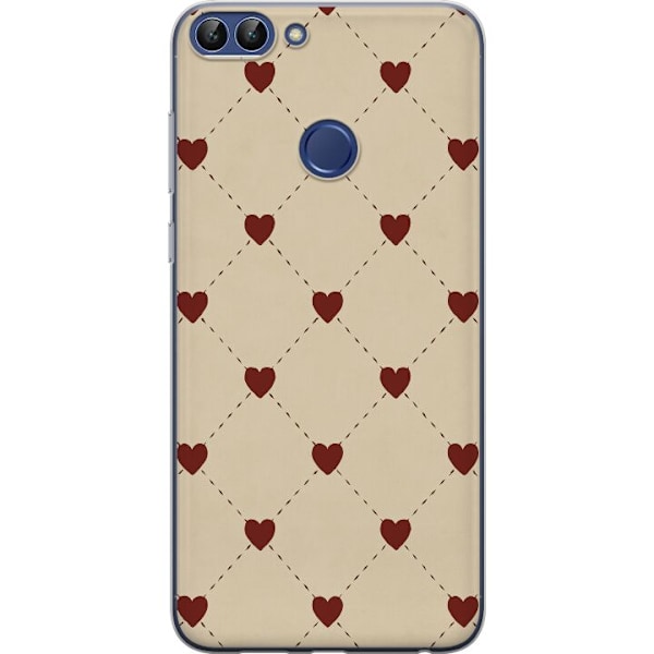 Huawei P smart Genomskinligt Skal Heart Grid