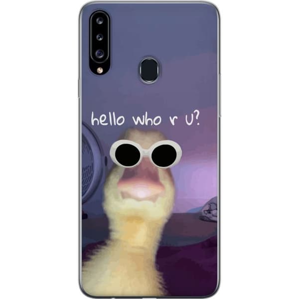 Kompatibelt Mobilskal till Samsung Galaxy A20s Vem är du?