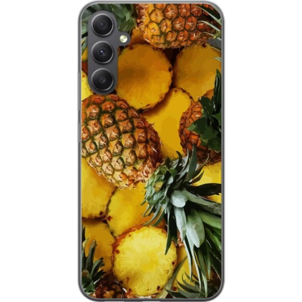 Samsung Galaxy A15 5G Genomskinligt Skal Tropisk Frukt