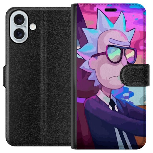 Apple iPhone 16 Plus Lommeboketui Rick & Morty