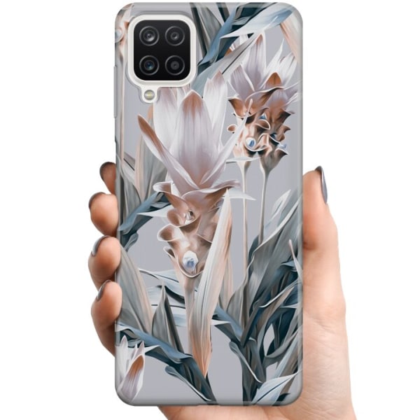 Samsung Galaxy A12 TPU Mobilcover Blomst