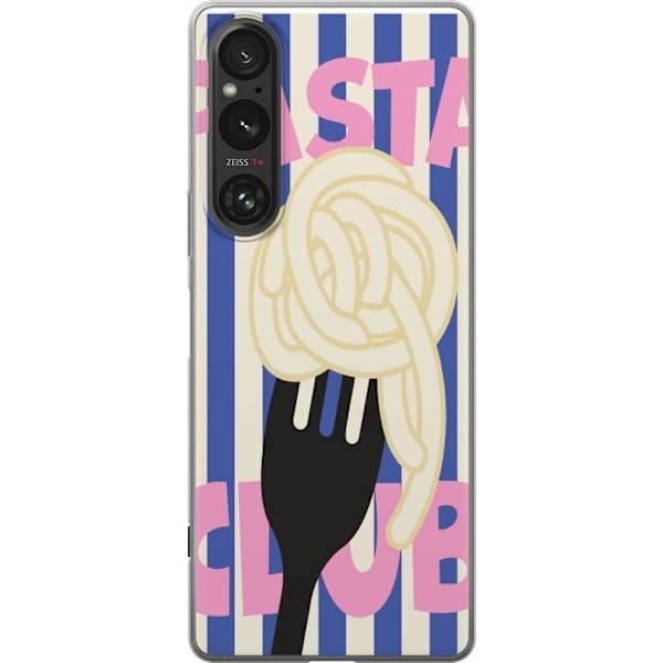 Sony Xperia 1 V Läpinäkyvä kuori Pasta Twirl