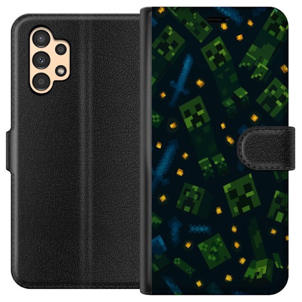 Samsung Galaxy A13 Lompakkokotelo Minecraft Dungeons Mob