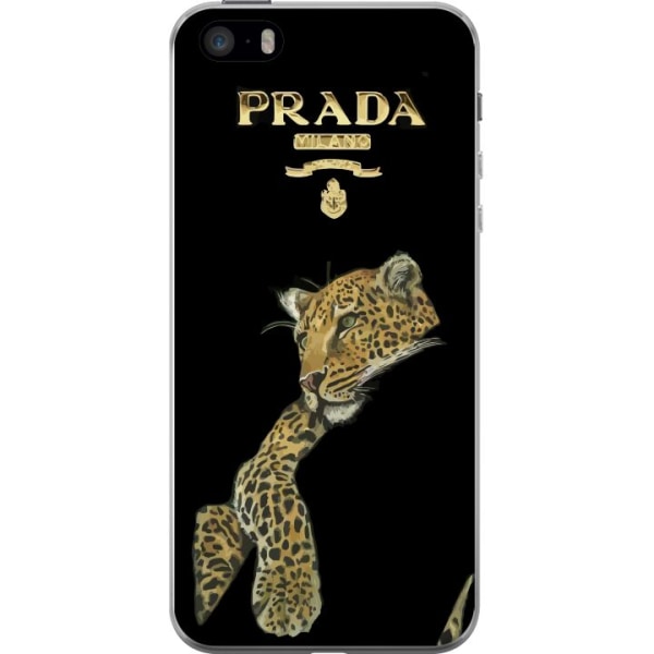 Apple iPhone SE (2016) Genomskinligt Skal Prada Leopard