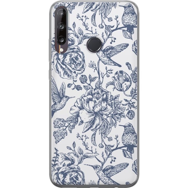 Huawei P40 lite E Läpinäkyvä kuori Kukat & Linnut - Romantt