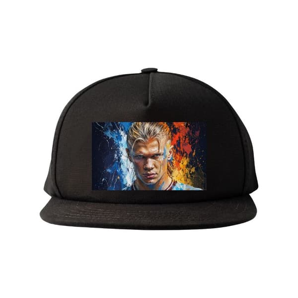 Snapback-lue svart one size