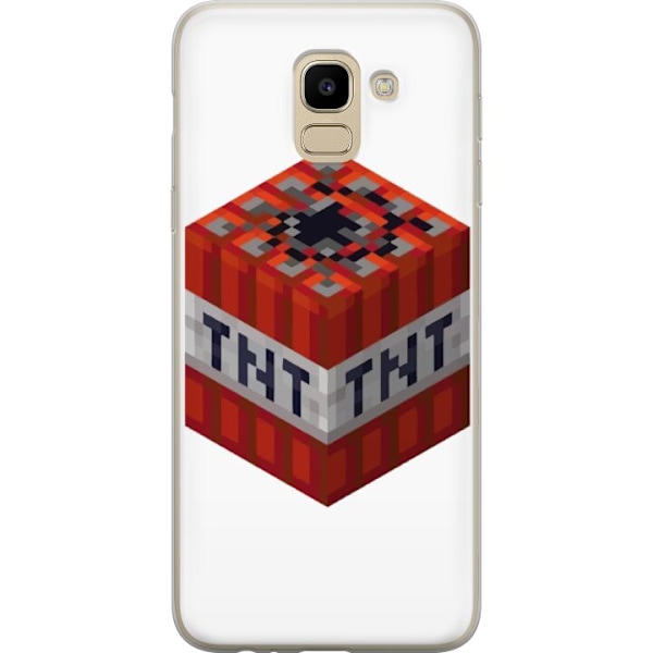 Samsung Galaxy J6 Genomskinligt Skal Minecraft TNT