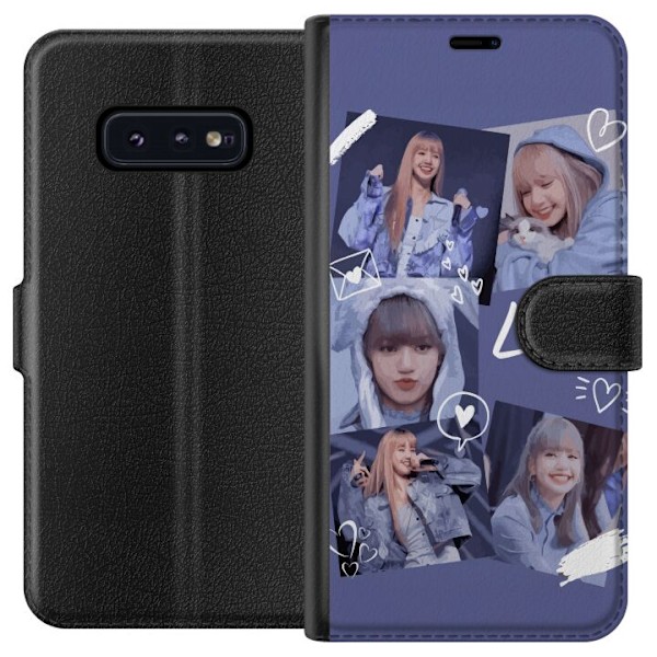 Samsung Galaxy S10e Tegnebogsetui Lisa Blackpink – Aesthetic K-pop Queen
