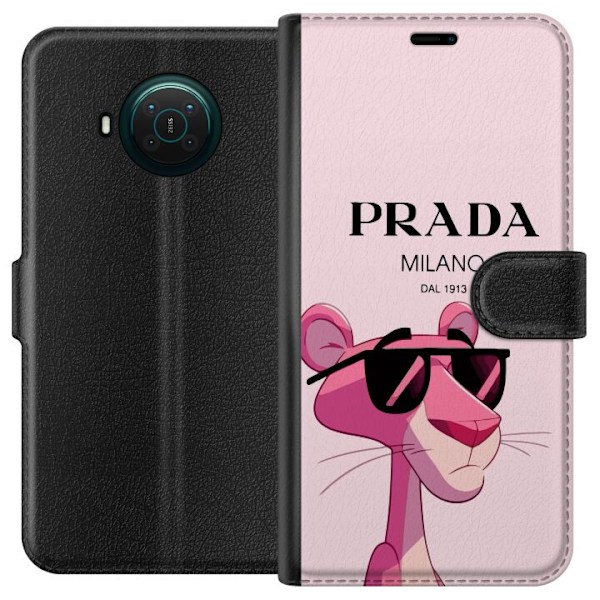 Nokia X10 Tegnebogsetui Prada Lyserød Panter