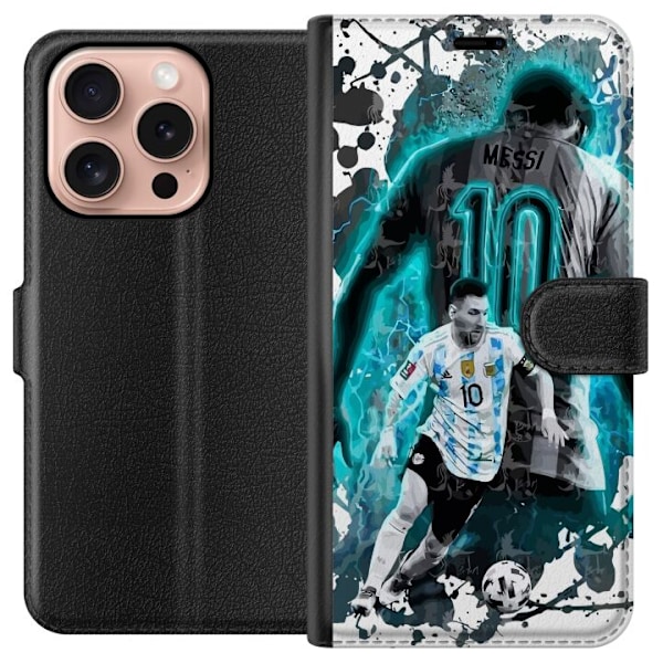 Apple iPhone 16 Pro Lompakkokotelo Messi