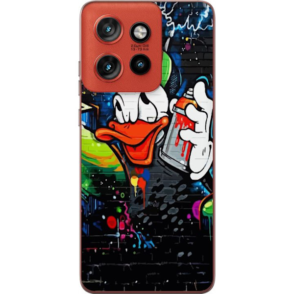 Motorola Edge 50 Neo Läpinäkyvä kuori Kalle Anka Graffiti Disney Design Hauska Lasten Motiivi Väri Graafinen Suosittu Sarja Ikoninen Disney-hahmo