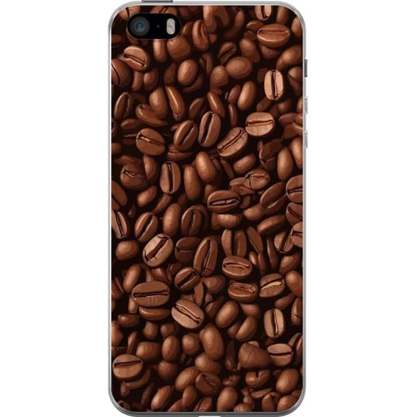 Kompatibelt Mobildeksel til Apple iPhone 5s Kaffebönor närbild brun