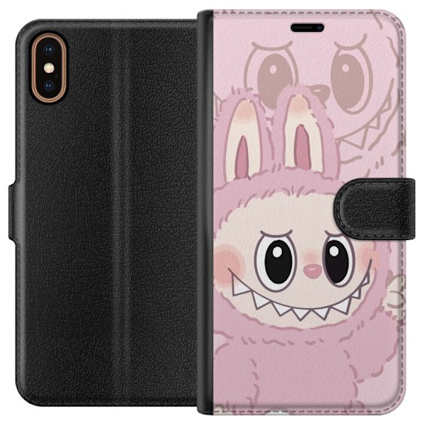 Apple iPhone X Tegnebogsetui Labubu Floral Freak