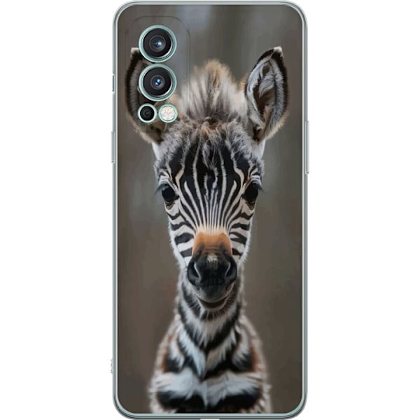 OnePlus Nord 2 5G Gennemsigtig cover Giraf Dyretema Afrika Natur Grafisk Motiv Savanne Vilde Dyr Populær Vægkunst Eksotisk Tema