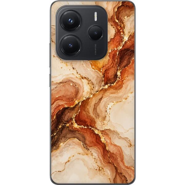 Kompatibel Mobilcover til Xiaomi Redmi Note 14 5G Høstagat beige