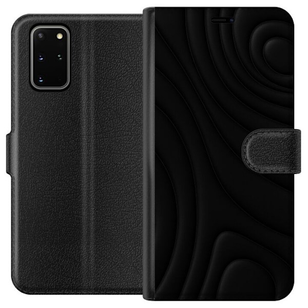 Samsung Galaxy S20+ Tegnebogsetui Sorte Bølger
