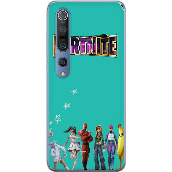 Xiaomi Mi 10 Pro 5G Läpinäkyvä kuori Fortnite