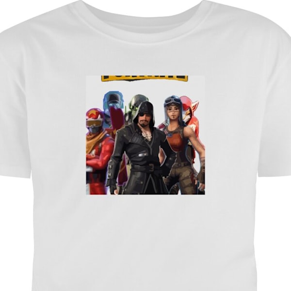 T-shirt för Vuxen | Klassisk Vuxen-T-shirt Fortnite vit S