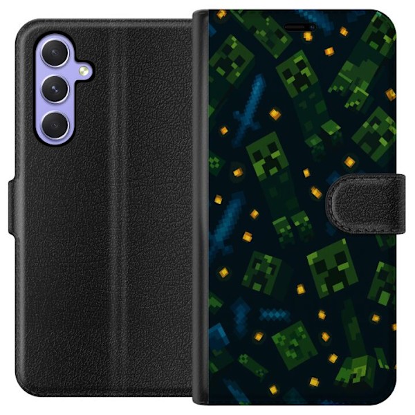 Samsung Galaxy A54 Tegnebogsetui Minecraft Dungeons Mob