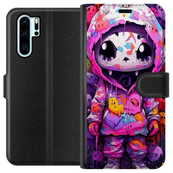 Kompatibel Tegnebogsetui til Huawei P30 Pro Anime
