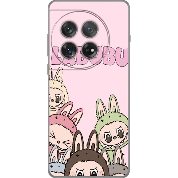 OnePlus 12 Läpinäkyvä kuori Labubu Pop Mart Hahmot Keräilykohteet Suosittu Hahmosarja Suunnittelu Pop Mart Leikkikalutaide Aihe