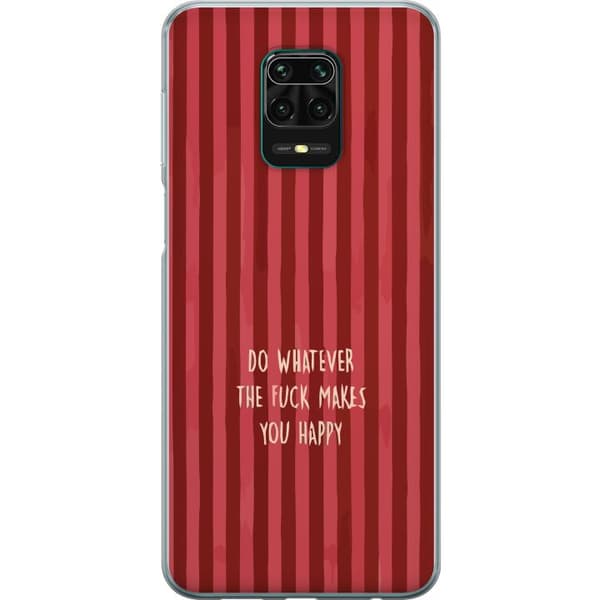 Kompatibel Mobilcover til Xiaomi Redmi Note 9 Pro Gör det som gör dig glad rød