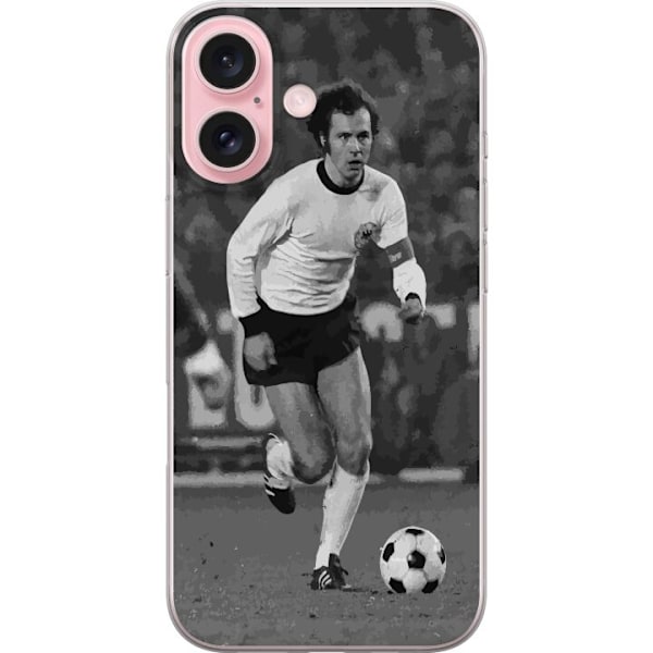 Apple iPhone 16 Gennemsigtig cover Franz Beckenbauer