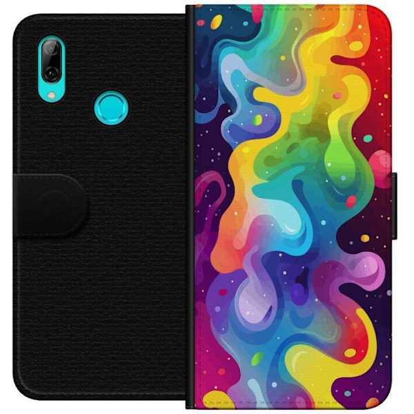 Huawei P smart 2019 Plånboksfodral Color Splash Abstrakt Konst Design Färgstarkt Mönster Modern Populär Väggkonst Grafiskt Trend