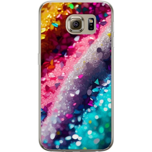 Samsung Galaxy S6 Läpinäkyvä kuori Glitter