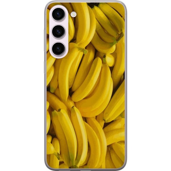 Samsung Galaxy S23+ Genomskinligt Skal Banana Pattern – lekfullt mönster med gula bananer