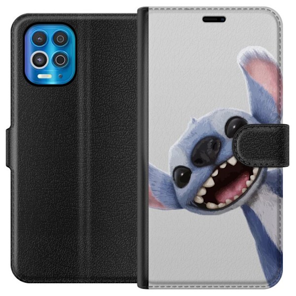 Motorola Edge S Plånboksfodral Stitch i Fart – Kawaii Design för Fans & Barn
