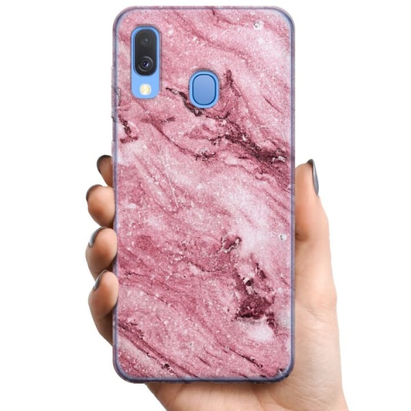 Samsung Galaxy A40 TPU Matkapuhelimen kuori Rosa