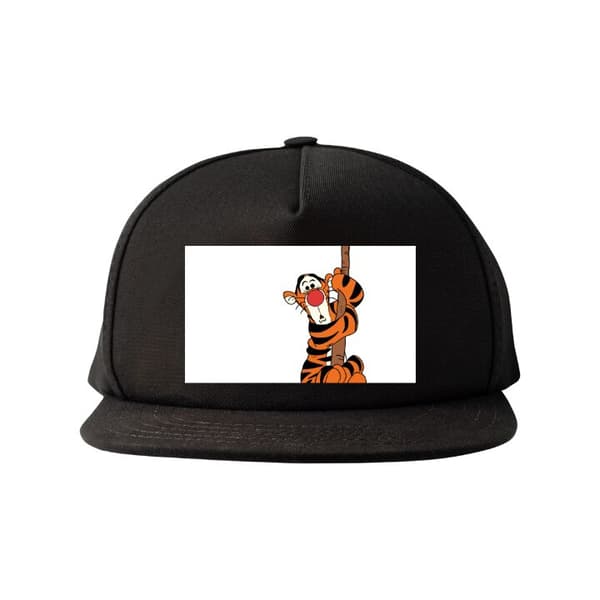 Snapback-lue svart one size
