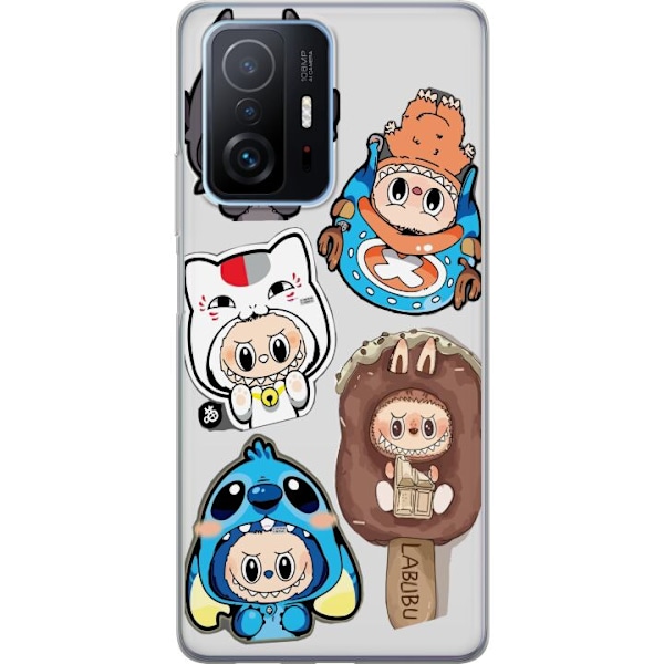 Xiaomi 11T Pro Gjennomsiktig deksel Labubu figure samling - Po
