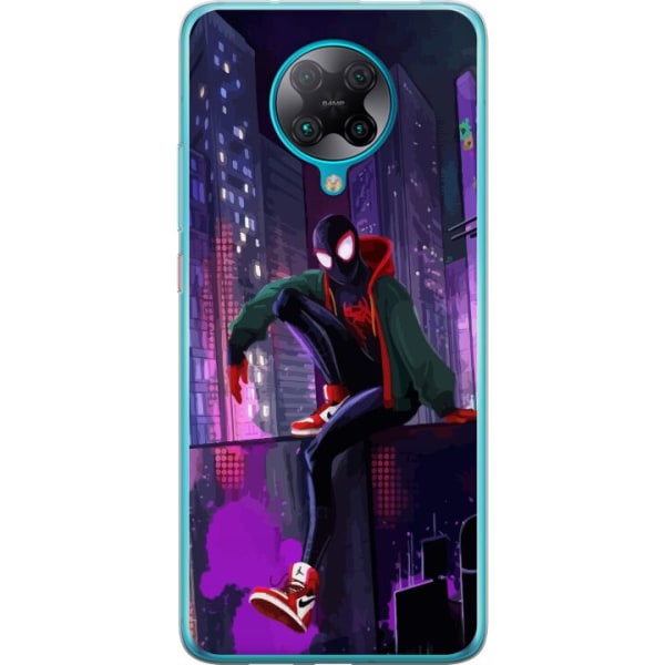 Xiaomi Poco F2 Pro Läpinäkyvä kuori Fortnite - Spider-Man