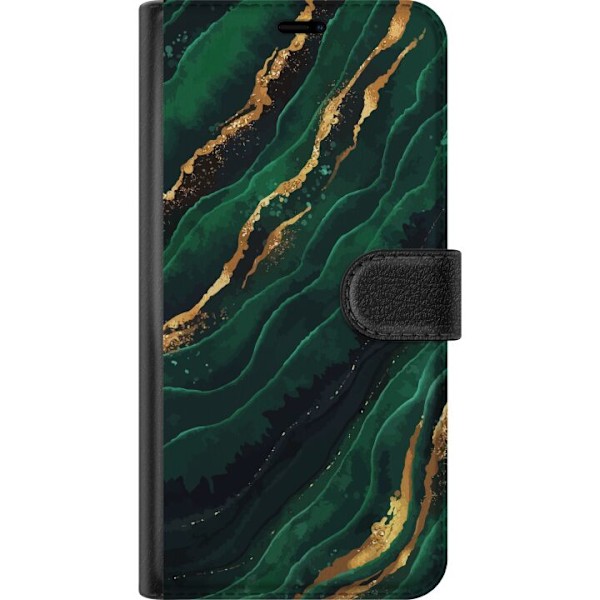 OnePlus Nord 4 Plånboksfodral Marmor Guld Grön