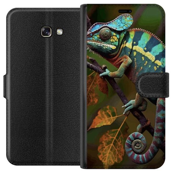 Samsung Galaxy A3 (2017) Lompakkokotelo Lisko Graafinen Streetwear Suunnittelu Eläinmalli Moderni Kaupunkityyli Suosittu Motiivi Luova Taide Trendi