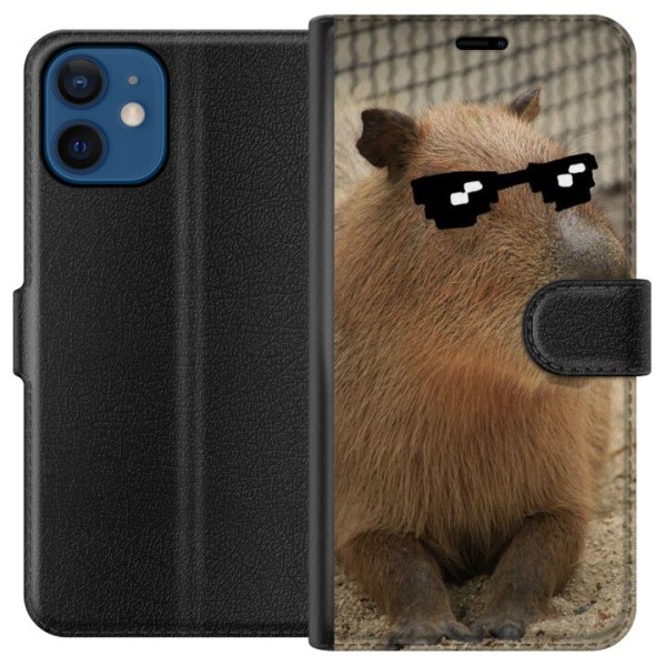 Apple iPhone 12 mini Lommeboketui Capybara