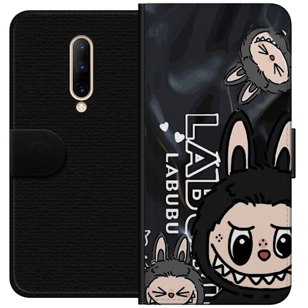 OnePlus 7 Pro Tegnebogsetui <nl>Labubu Black Energy - Sort mø